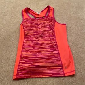 kids large (10-12) neon pink/orange athletic tank